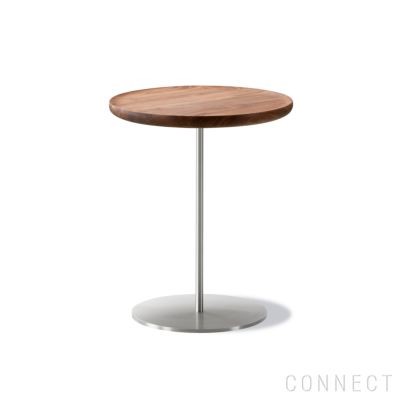 FREDERICIA（フレデリシア） / Pal Side Table（パルサイドテーブル） / Model 6751 / ウォルナット材・オイル仕上げ / ステンレスベース / Φ37.5cm
