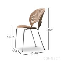 FREDERICIA（フレデリシア） / Trinidad Chair（トリニダードチェア） / Model 3398 / オーク材・ラッカー仕上げ / クローム脚