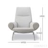 FREDERICIA（フレデリシア） / Wegner Queen chair（ウェグナークイーンチェア） / Model 1010 / Hallingdal 110（ハリンダル） / イージーチェア
