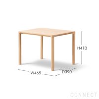 FREDERICIA（フレデリシア） / Piloti Wood Coffee Table（ピロッティウッドコーヒーテーブル） / Model 6705 / オーク材・ライトオイル仕上げ / 46.5×39