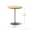 REDERICIA（フレデリシア） / Pal Side Table（パルサイドテーブル） / Model 6755 / オーク材・ライトオイル仕上げ / ブラックベース / Φ44