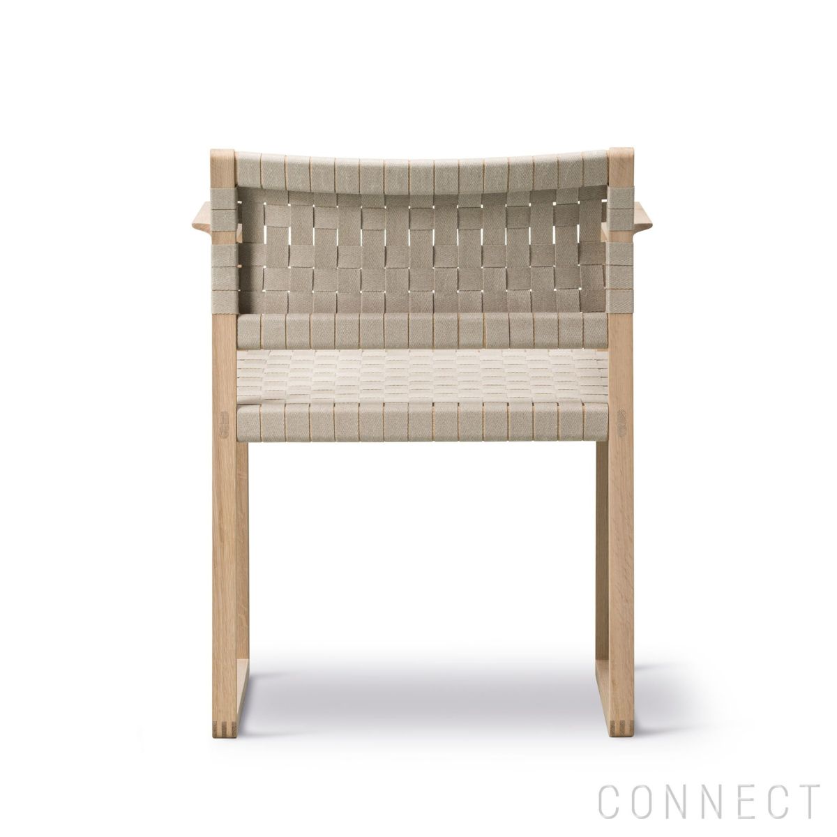 FREDERICIA（フレデリシア） / BM62 Armchair（アームチェア） / Model 3362 / オーク材・オイル仕上げ / リネンウェビング（ナチュラル）
