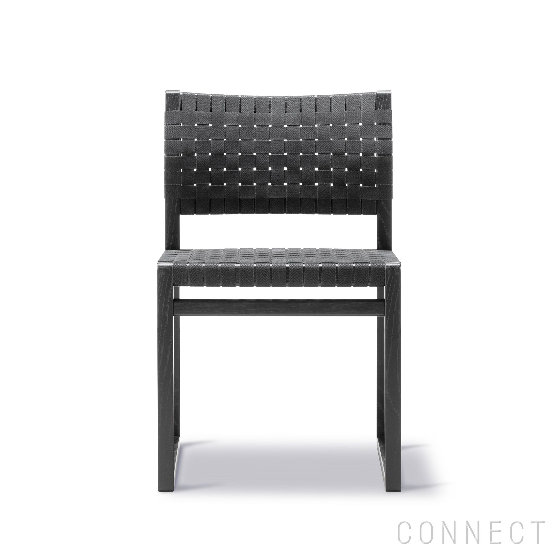 FREDERICIA（フレデリシア） / BM61 Chair / Model 3361 / オーク材・ブラックラッカー仕上げ / リネンウェビング（ブラック）