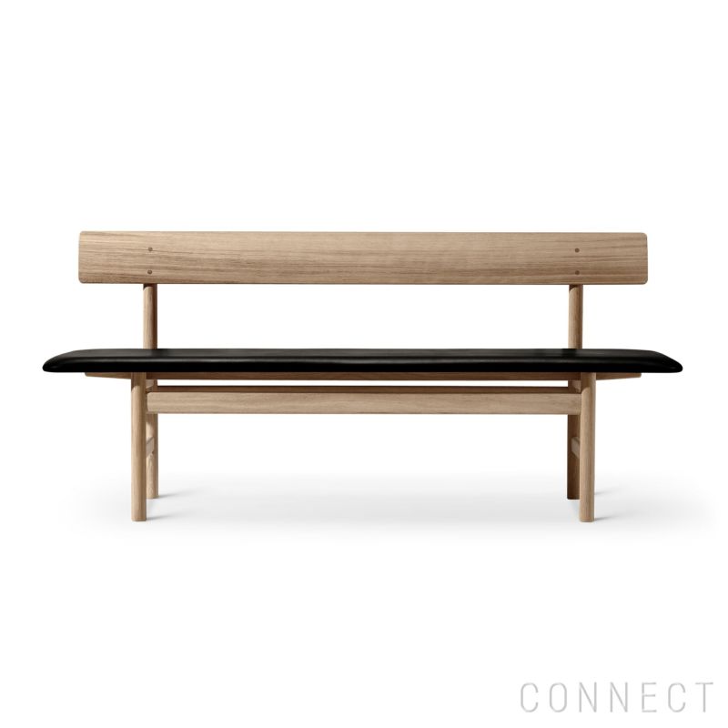 FREDERICIA（フレデリシア） / The Mogensen Bench（モーエンセン ベンチ） / Model 3171 / オーク材・ライトオイル仕上げ / レザー（Omni Black 301） / ベンチ