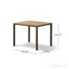 FREDERICIA（フレデリシア） / Piloti Wood Coffee Table（ピロッティウッドコーヒーテーブル） / Model 6705 / スモークドオーク材・オイル仕上げ / 46.5×39