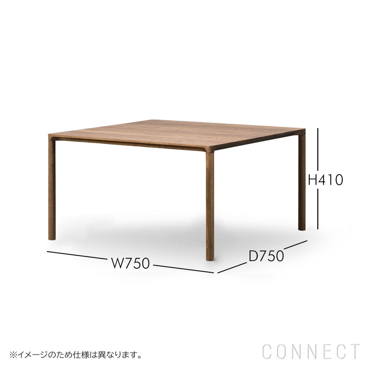 FREDERICIA（フレデリシア） / Piloti Wood Coffee Table（ピロッティウッドコーヒーテーブル） / Model 6720 / オーク材・ラッカー仕上げ / ブラック塗装 / H41