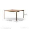 FREDERICIA（フレデリシア） / Piloti Wood Coffee Table（ピロッティウッドコーヒーテーブル） / Model 6720 / オーク材・ラッカー仕上げ / ブラック塗装 / H41