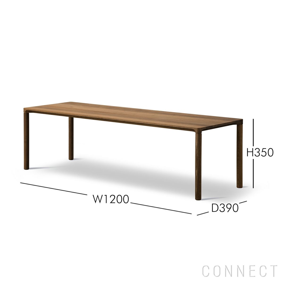 FREDERICIA（フレデリシア） / Piloti Wood Coffee Table（ピロッティウッドコーヒーテーブル） / Model 6715 / スモークドオーク材・オイル仕上げ / 120×39