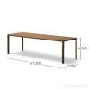 FREDERICIA（フレデリシア） / Piloti Wood Coffee Table（ピロッティウッドコーヒーテーブル） / Model 6715 / スモークドオーク材・オイル仕上げ / 120×39