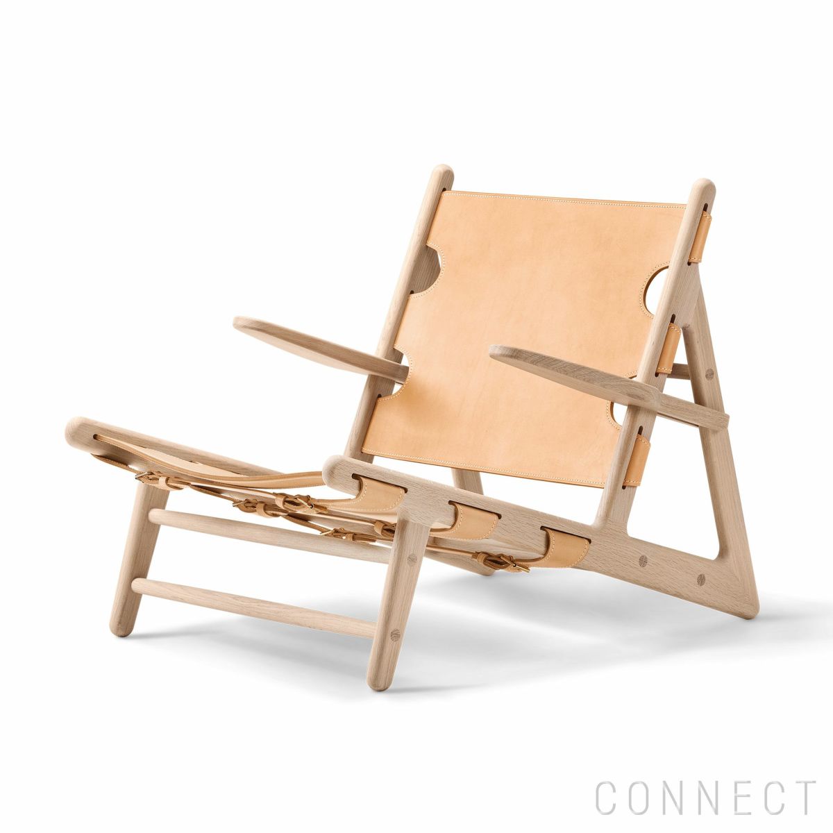 FREDERICIA（フレデリシア） / The Hunting Chair（ハンティングチェア） / Model 2229 / オーク材・ソープ仕上げ / レザー（Vegeta 90） / ラウンジチェア