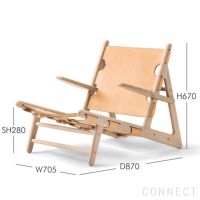 FREDERICIA（フレデリシア） / The Hunting Chair（ハンティングチェア） / Model 2229 / オーク材・ソープ仕上げ / レザー（Vegeta 90） / ラウンジチェア