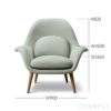 FREDERICIA（フレデリシア） / Swoon Lounge Armchair（スウーンラウンジアームチェア） / Model 1770 / オーク材・ラッカー仕上げ / Sunniva 132（スニバ）