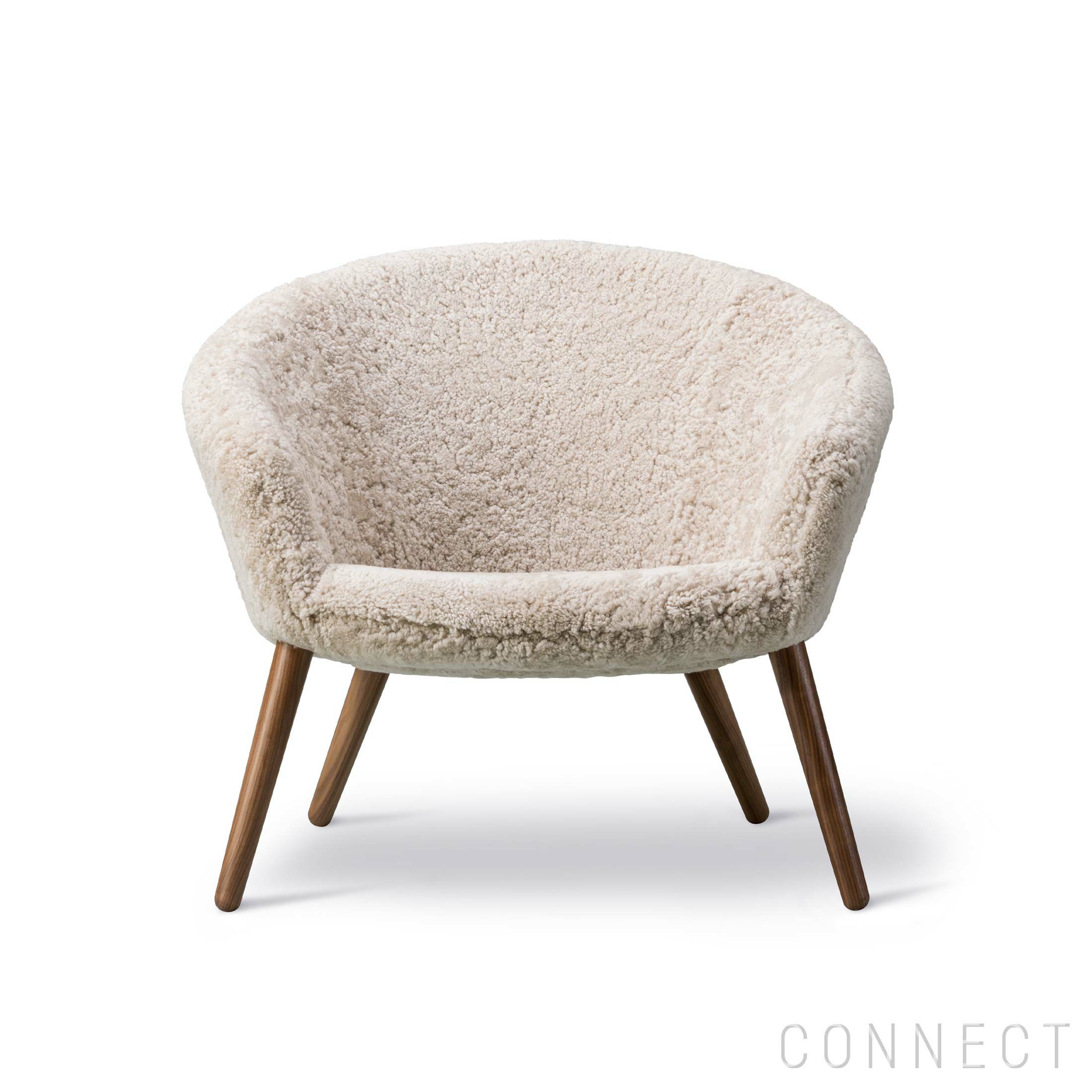 FREDERICIA（フレデリシア） / Ditzel Lounge Chair（ディッツェル ラウンジチェア） / Model 2631 / ウォルナット材・ラッカー仕上げ / シープスキン