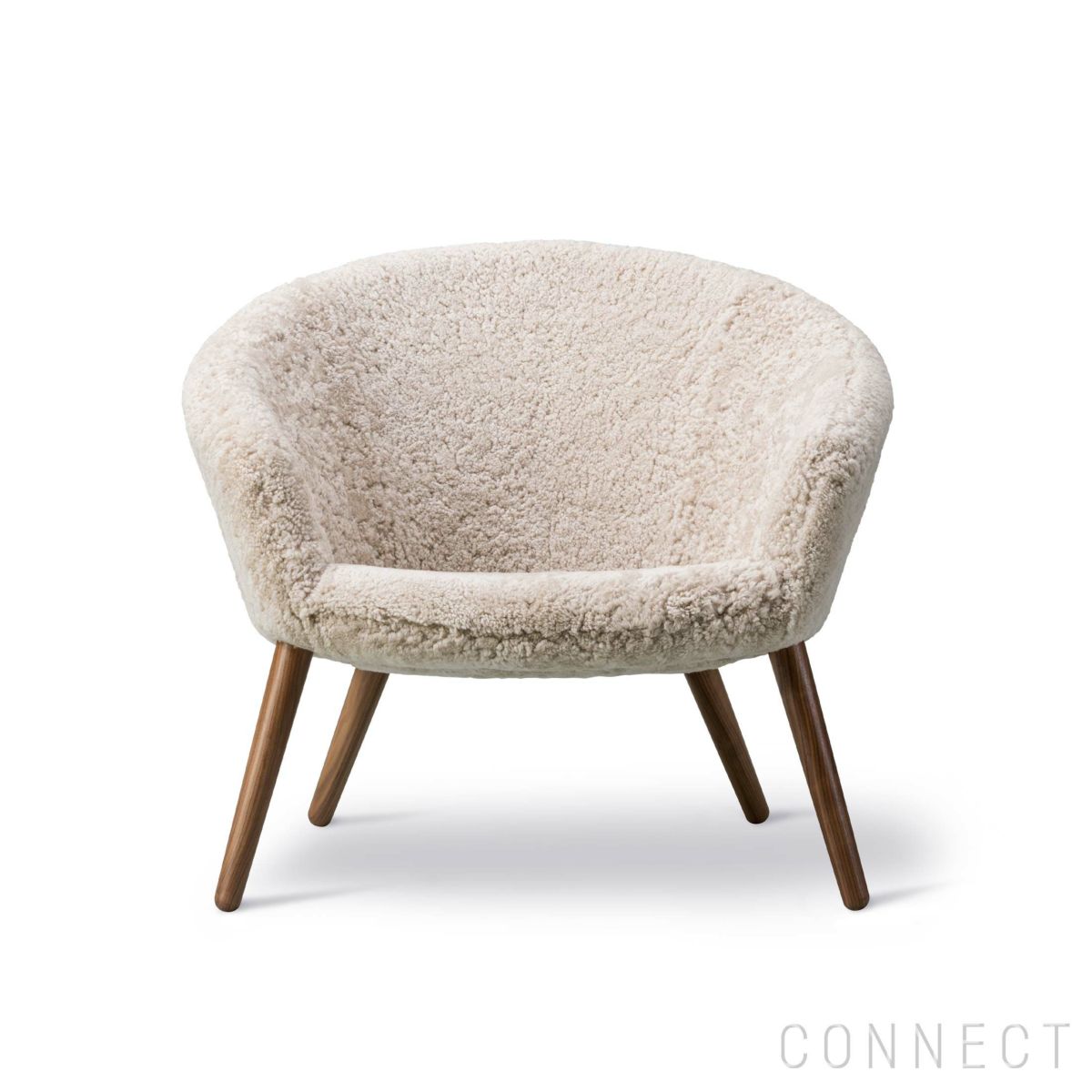 FREDERICIA（フレデリシア） / Ditzel Lounge Chair（ディッツェル ラウンジチェア） / Model 2631 / ウォルナット材・ラッカー仕上げ / シープスキン