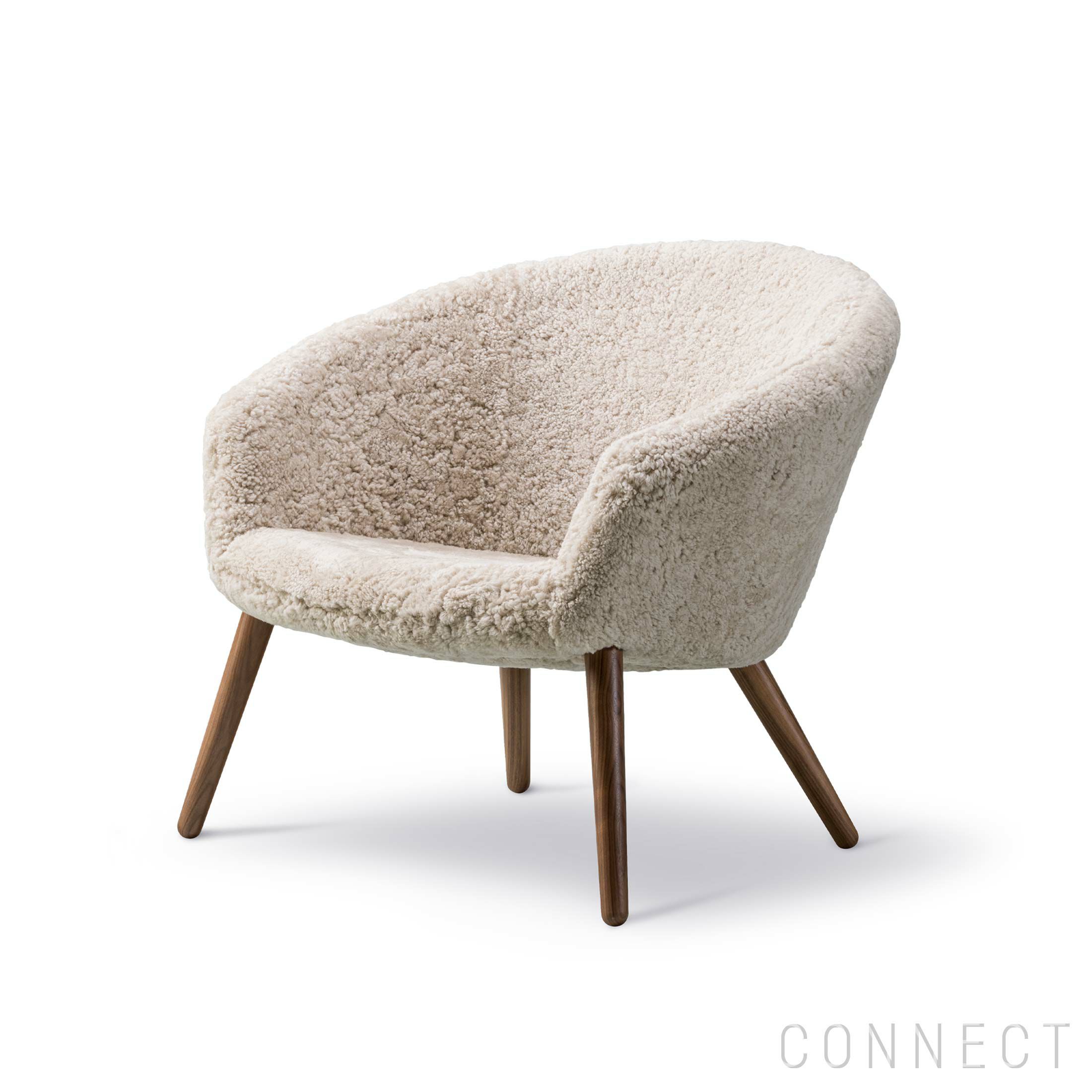 FREDERICIA（フレデリシア） / Ditzel Lounge Chair（ディッツェル ラウンジチェア） / Model 2631 / ウォルナット材・ラッカー仕上げ / シープスキン