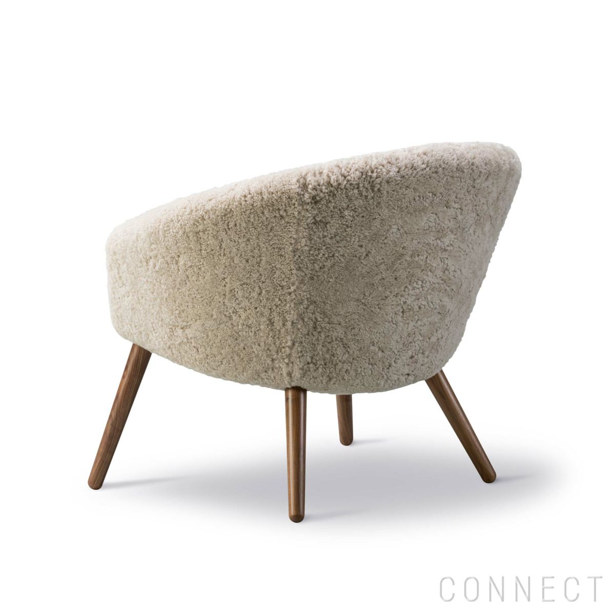 FREDERICIA（フレデリシア） / Ditzel Lounge Chair（ディッツェル ラウンジチェア） / Model 2631 / ウォルナット材・ラッカー仕上げ / シープスキン