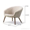 FREDERICIA（フレデリシア） / Ditzel Lounge Chair（ディッツェル ラウンジチェア） / Model 2631 / ウォルナット材・ラッカー仕上げ / シープスキン