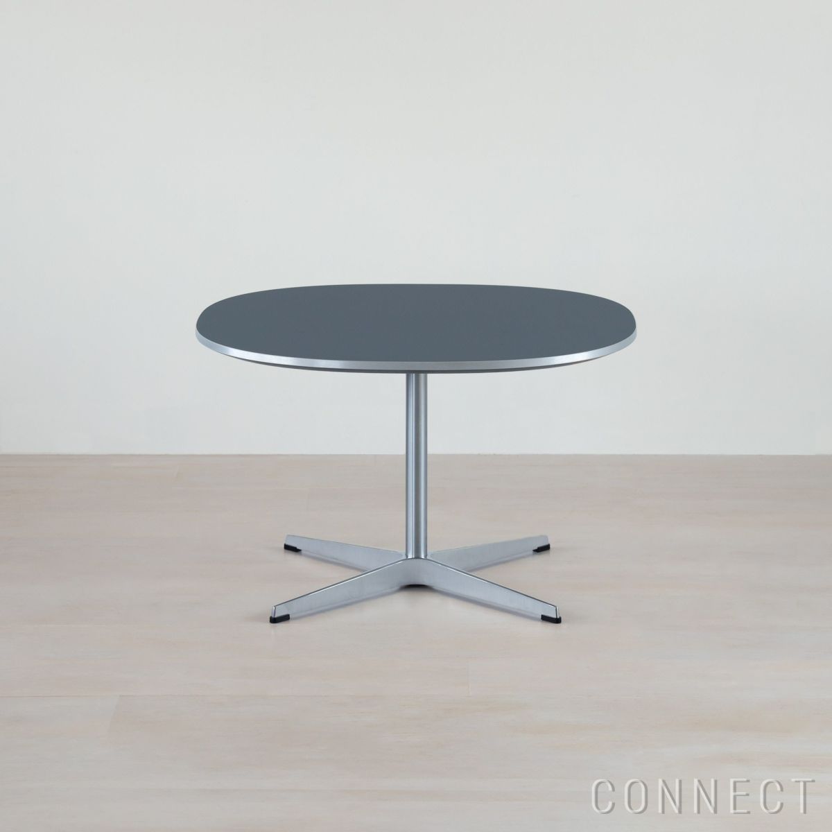 FRITZ HANSEN（フリッツ・ハンセン） / COFFEE TABLE（コーヒーテーブル）A202 / スーパー円テーブル / グレー / クローム脚