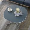 FRITZ HANSEN（フリッツ・ハンセン） / COFFEE TABLE（コーヒーテーブル）A202 / スーパー円テーブル / グレー / クローム脚
