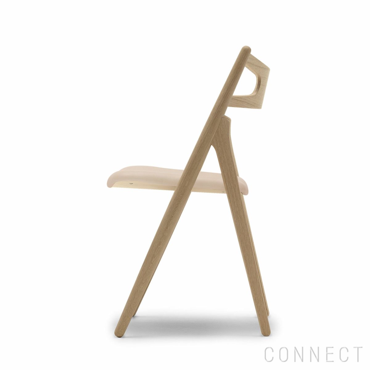 CARL HANSEN & SON （カール・ハンセン＆サン） / CH29P SAWBUCK CHAIR（ソーバックチェア） / オーク材・ソープ仕上げ / ナチュラルレザー（Sif 90） / ダイニングチェア