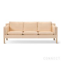 FREDERICIA（フレデリシア） / Mogensen 2213 Sofa（モーエンセンソファ） / Model 2213 / 3シーター / オーク材・ソープ仕上げ / レザー（Vegeta 90）