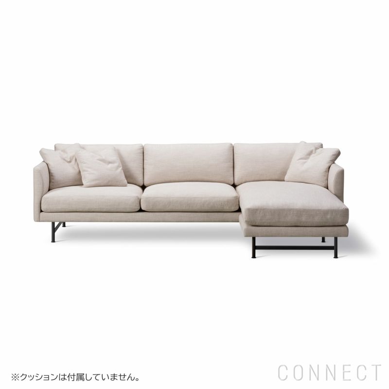 FREDERICIA（フレデリシア） / Calmo Chaise Sofa（カルモシェーズソファ） / Model 5625 / メタルブラックベース / Sunniva 717（スニバ） / クッション付き