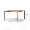 FREDERICIA（フレデリシア） / Piloti Wood Coffee Table（ピロッティウッドコーヒーテーブル） / Model 6720 / オーク材・ライトオイル仕上げ / 75×75