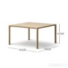 FREDERICIA（フレデリシア） / Piloti Wood Coffee Table（ピロッティウッドコーヒーテーブル） / Model 6725 / オーク材・ライトオイル仕上げ / 63×63