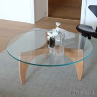 FRITZ HANSEN（フリッツ・ハンセン） / PK60（ピーケー60） / オレゴンパイン / コーヒーテーブル / ガラス天板 / Φ105cm