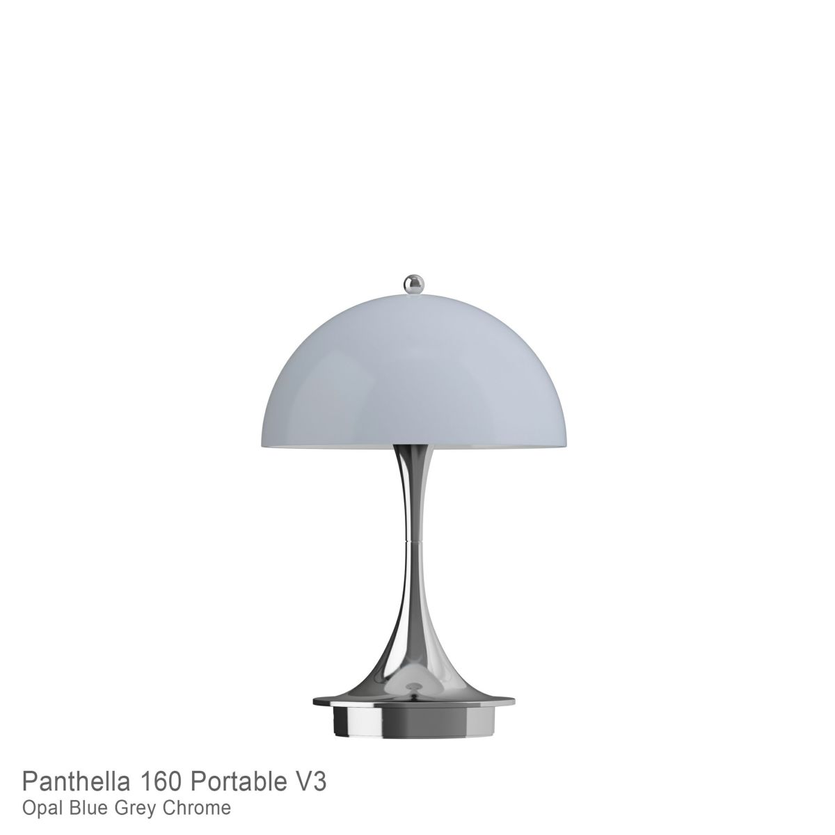Louis Poulsen（ルイスポールセン） / Panthella 160 Portable V3（パンテラ 160 ポータブル） / オパール×クローム / 全2色 / テーブルランプ