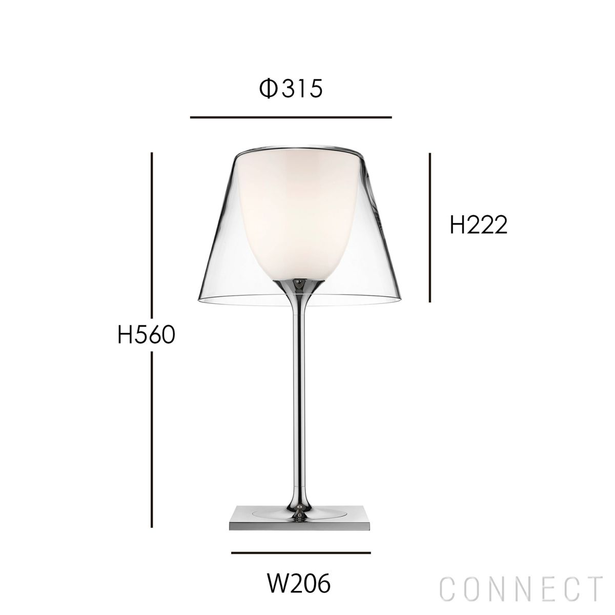 FLOS（フロス） / KTRIBE T1（ケートライブ T1） / GLASS / テーブルランプ