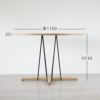 CARL HANSEN & SON （カール・ハンセン＆サン） E020 / EMBRACE TABLE / オーク材・ソープ仕上げ・ホワイトラミネート・ブラック脚 / φ110cm / ダイニングテーブル