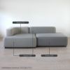 FRITZ HANSEN（フリッツ・ハンセン） / ALPHABET SOFA（アルファベットソファ） / PL240-4 / Sunniva / W2400