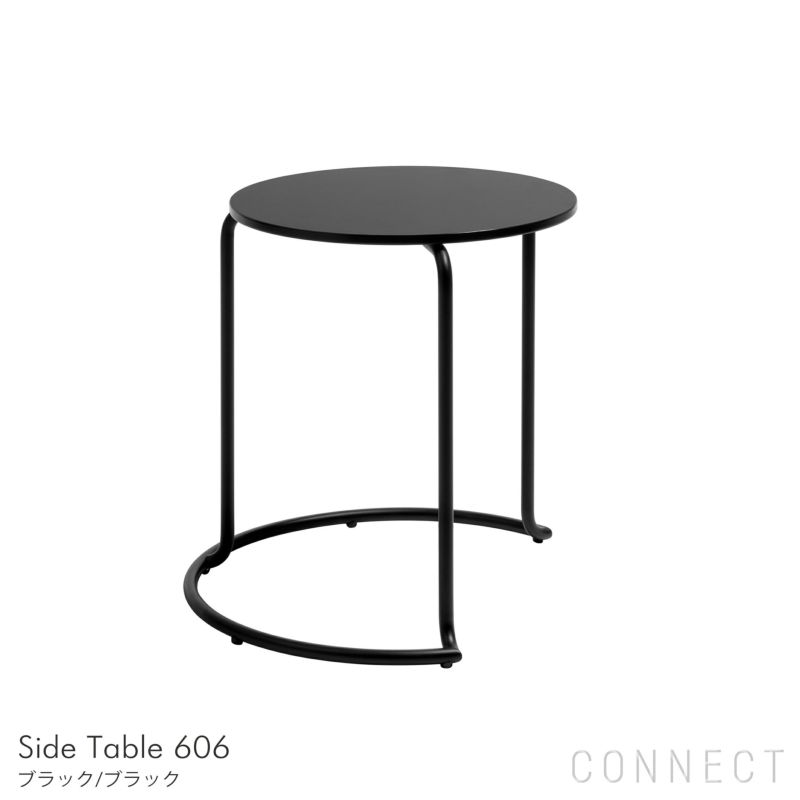 Artek（アルテック） / Side Table 606（606 サイドテーブル） / バーチ材天板（ブラックラッカー） / スチールフレーム（ブラックマットラッカー）