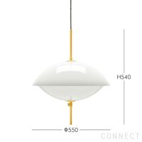 FRITZ HANSEN（フリッツ・ハンセン） / CLAM（クラム） / ペンダントランプ / オパールガラス / 真鍮（無加工） / φ550mm【要取付工事】