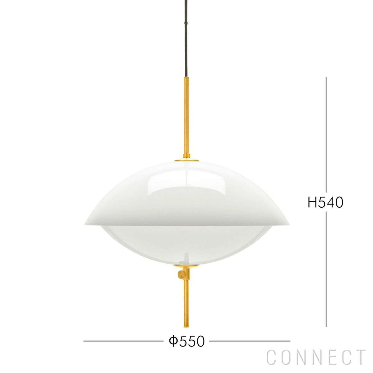 FRITZ HANSEN（フリッツ・ハンセン） / CLAM（クラム） / ペンダントランプ / オパールガラス / 真鍮（無加工） / φ550mm【要取付工事】