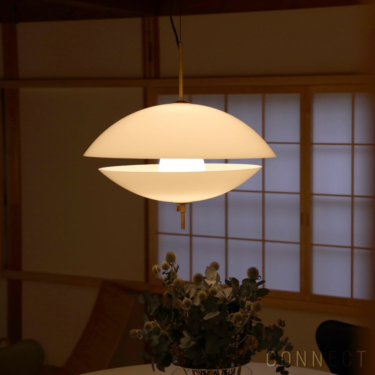 FRITZ HANSEN（フリッツ・ハンセン） / CLAM（クラム） / ペンダントランプ / オパールガラス / 真鍮（無加工） / φ550mm【要取付工事】