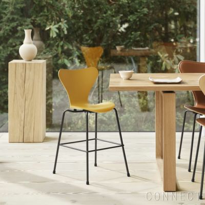 《決算キャンペーン pt5倍》FRITZ HANSEN（フリッツ・ハンセン） / SERIES 7（セブンチェア） / 子供用ハイチェア / バーントイエロー / ブラウンブロンズ脚