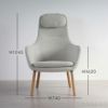 Vitra（ヴィトラ） / HAL Lounge Chair（ハル ラウンジチェア） / Loose seat cushion（ルースシートクッション） / Nubia（ヌビア） / ナチュラルオークベース / ラウンジチェア