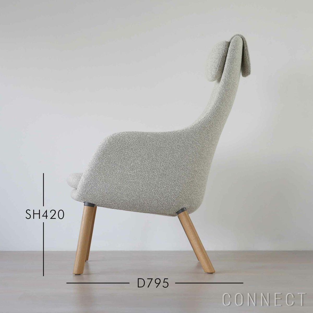 Vitra（ヴィトラ） / HAL Lounge Chair（ハル ラウンジチェア） / Loose seat cushion（ルースシートクッション） / Nubia（ヌビア） / ナチュラルオークベース / ラウンジチェア