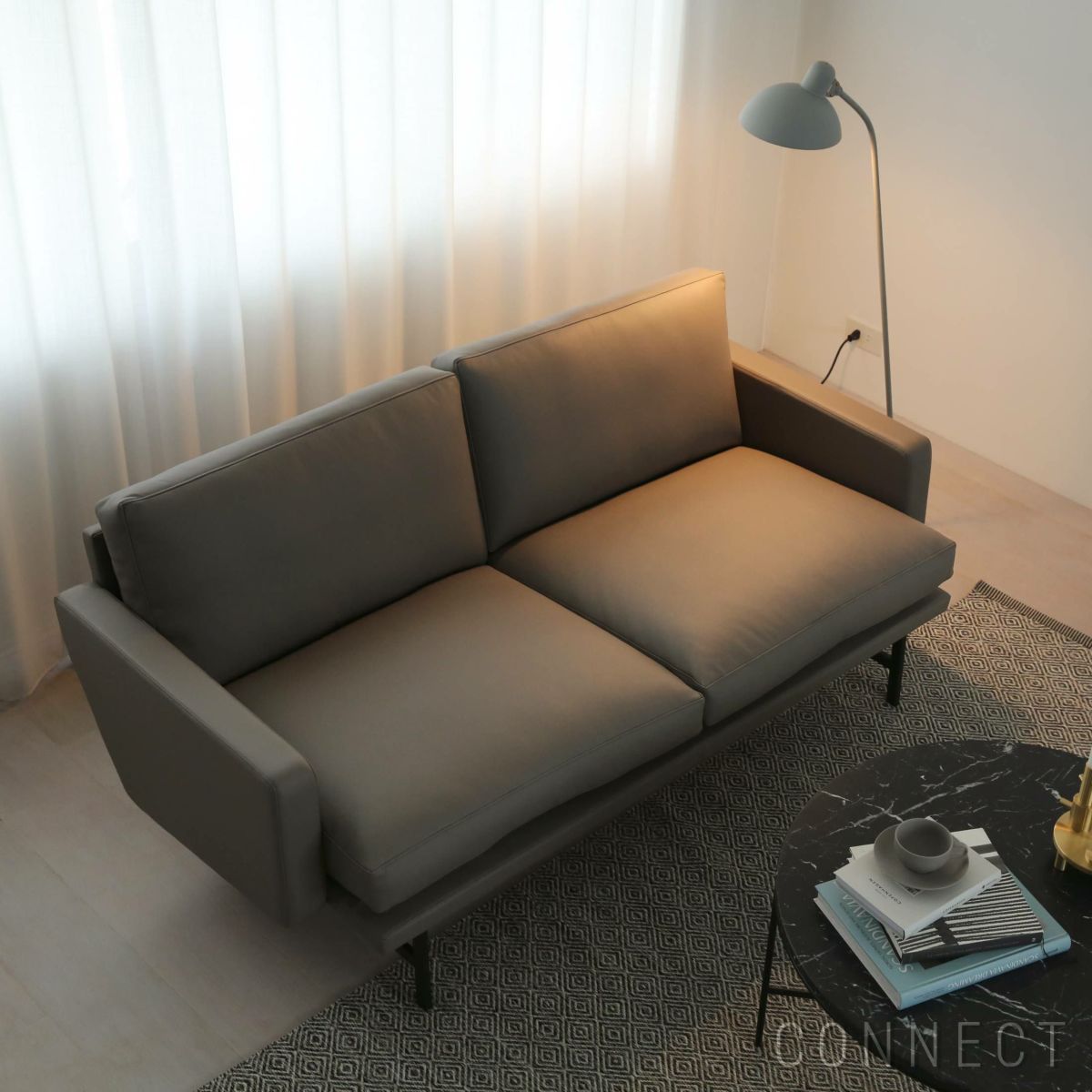 FRITZ HANSEN（フリッツ・ハンセン） / LISSONI（リッソーニソファ） / PL112S / Essential Leather（エッセンシャルレザー） / ラーバ / ブラウンブロンズ脚