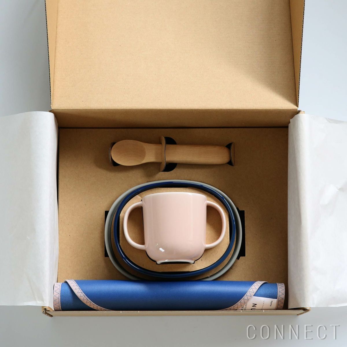 【福袋】CONNECTキッズセット / MARIA KIDS ポケット付きショール+食器+ハンカチーフ