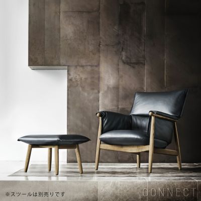 CARL HANSEN & SON（カール・ハンセン＆サン） / E015 EMBRACE LOUNGE CHAIR / オーク材・オイル仕上げ / ブラックレザー（Sif 98） / ラウンジチェア