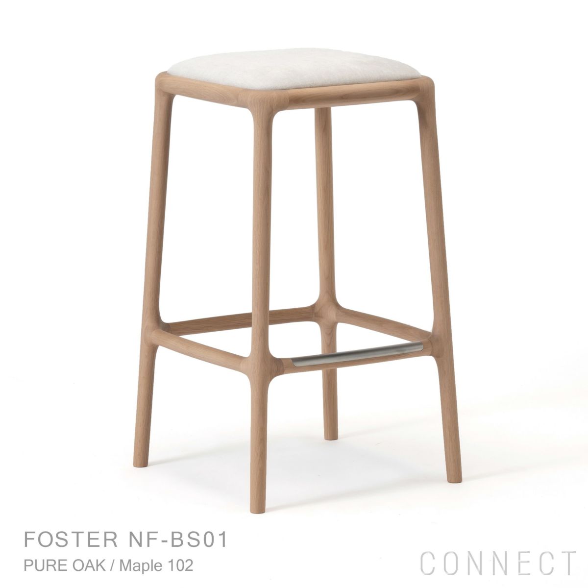 KARIMOKU CASE STUDY（カリモクケーススタディ） / FOSTER NF-BS01 / ノーマンバックレススツール / Maple 102（B917）