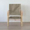 CARL HANSEN & SON （カール・ハンセン＆サン）/ KK47000 SAFARI CHAIR / アッシュ材・ホワイトオイル仕上げ / ナチュラルキャンバス