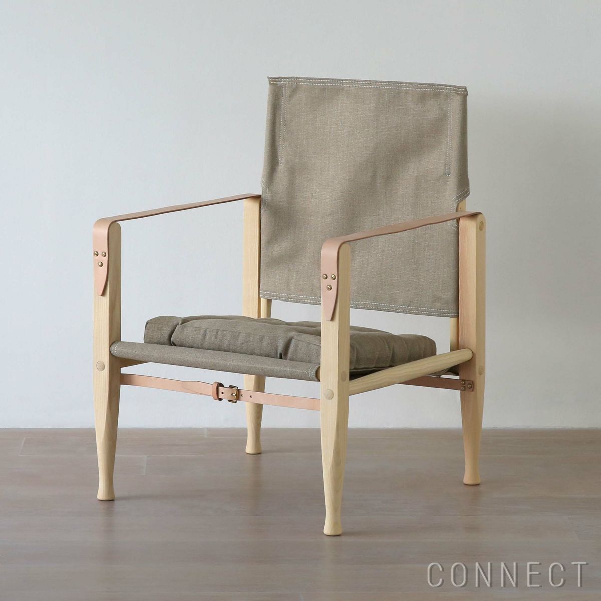 CARL HANSEN & SON （カール・ハンセン＆サン）/ KK47000 SAFARI CHAIR / アッシュ材・ホワイトオイル仕上げ / ナチュラルキャンバス