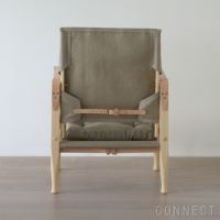 CARL HANSEN & SON （カール・ハンセン＆サン）/ KK47000 SAFARI CHAIR / アッシュ材・ホワイトオイル仕上げ / ナチュラルキャンバス