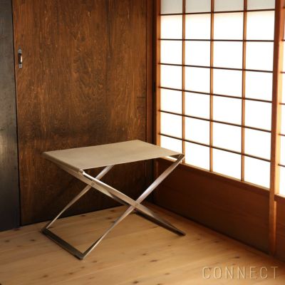 FRITZ HANSEN（フリッツ・ハンセン） / PK91（ピーケー91） / キャンバス / ナチュラル / スツール《ケースブックプレゼント》