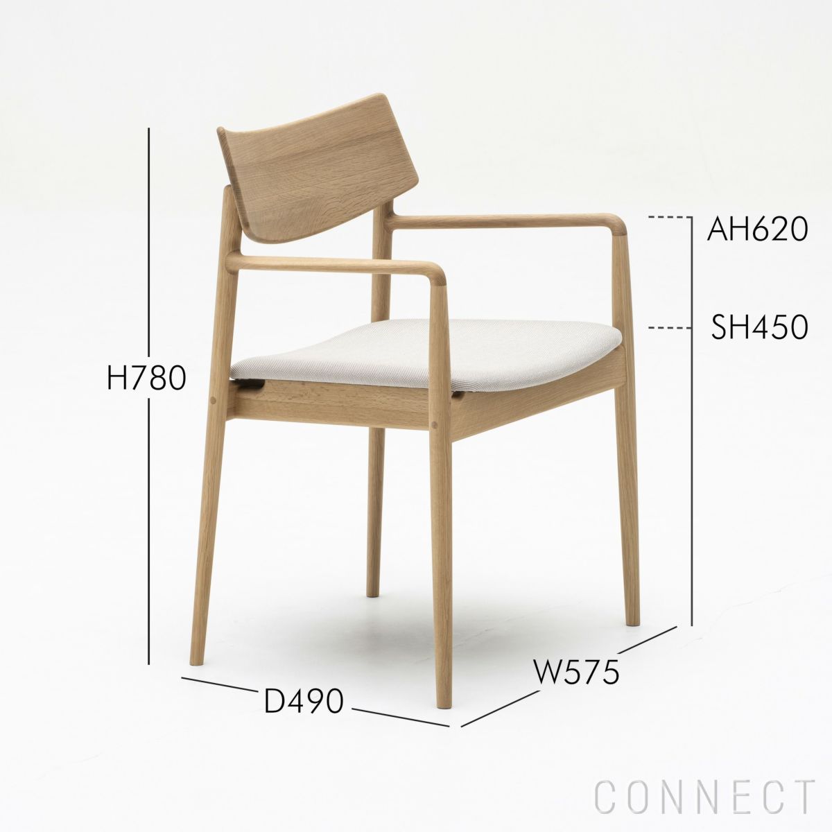 KARIMOKU CASE STUDY（カリモクケーススタディ） / JING’AN KERRY CENTRE A-DC02 / ASHIZAWAダイニングチェア（肘付） / Steelcut Trio3 205（B786）