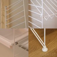 String（ストリング） / ストリング システム / チェスト＋フロアパネル / H200×W240×D30 / ホワイト / 壁面収納